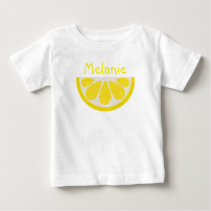 Zitronen-Keil-Name-Shirt Baby T-shirt
