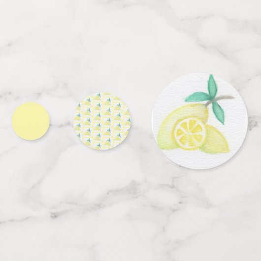 Zitronen Konfetti (Vorderseiten)