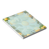Zitronen-Lebens-Leer-Notizbuch Notizblock (angewinkelt)