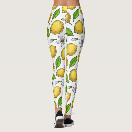 Zitronen Leggings (Rückseite)