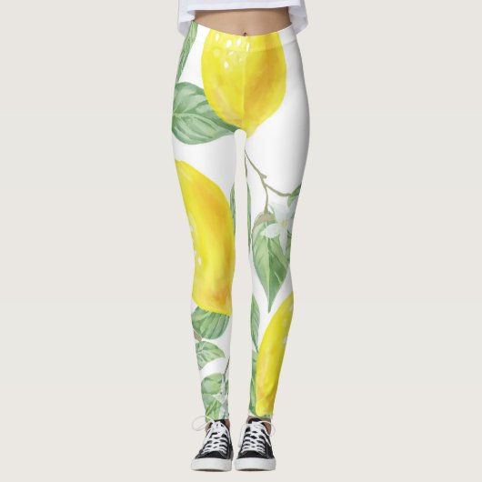 Zitronen-Leggings Leggings (Vorderseite)