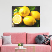 Zitronen Leinwanddruck (Insitu (Wohnzimmer))