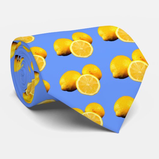 Zitronen lemons krawatte (Gerollt)