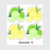 Zitronen Limon| Zitronen Limone Scheiben Sonnige Z Aufkleber (Blatt)
