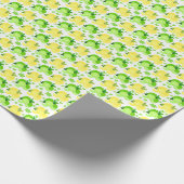 Zitronen Limon| Zitronen Limone Scheiben Sonnige Z Geschenkpapier (Ecke)