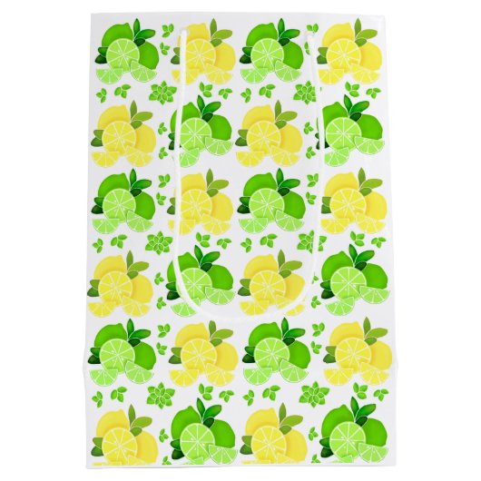 Zitronen Limon| Zitronen Limone Scheiben Sonnige Z Mittlere Geschenktüte (Rückseite)
