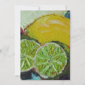 Zitronen-Limone Einladung (Vorderseite)