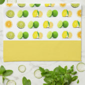 Zitronen-, Limone und Orangeküche Dishtowel Küchentuch (Gefaltet)