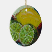 Zitronen-Limone Verzierung Keramik Ornament (Rechts)