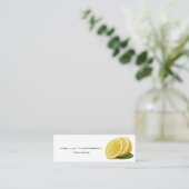 Zitronen-Logo Mini Visitenkarte (Stehend Vorderseite)