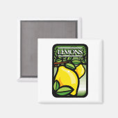 Zitronen Magnet (Vorderseite/Rückseite)