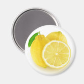 Zitronen Magnet (Vorderseite/Rückseite)