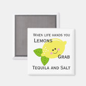 Zitronen Magnet (Vorderseite/Rückseite)