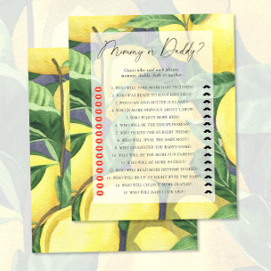 Zitronen - Mama- oder Papa-Baby-Duschgame