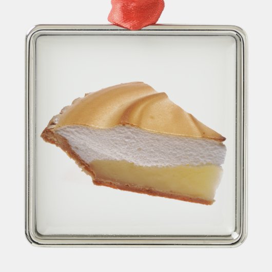 Zitronen-Meringe-Torte Ornament Aus Metall (Vorne)