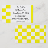 Zitronen-Meringe-Torten-Farben Visitenkarte (Vorne/Hinten)