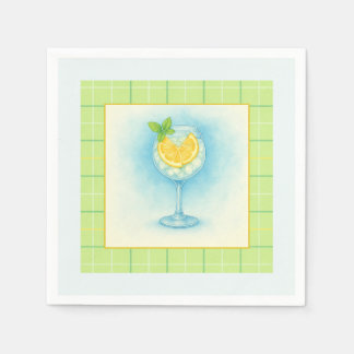 Zitronen-Minze-Küsten-Papier-Servietten Serviette