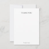 Zitronen mit blauen Schnörkeln Dankeschön-Karte Dankeskarte (Rückseite)