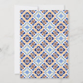 Zitronen mit Folies mediterranes Brautparty Einladung (Rückseite)