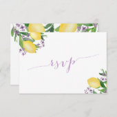 Zitronen mit violetten Blumen Antwort auf die Mahl (Vorne/Hinten)