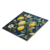 Zitronen Mittelmeer Sommerzitrus Fliese (Seite)