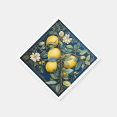 Zitronen Mittelmeer Sommerzitrus Serviette (Ecke)