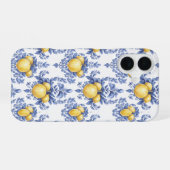 Zitronen-Mittelmeer-Zitrusmuster iPhone 16 Hülle (Rückseite (Horizontal))
