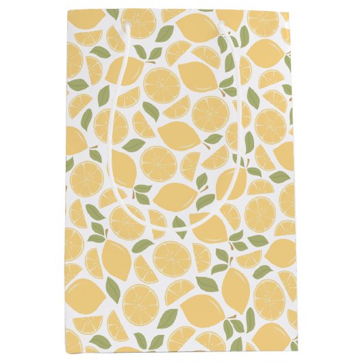 Zitronen Mittlere Geschenktüte (Vorderseite)