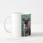 Zitronen-Mops-Tassen-Schale Kaffeetasse (Links)