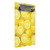 Zitronen-Muster 2 Mini Klemmbrett (Schrägansicht)
