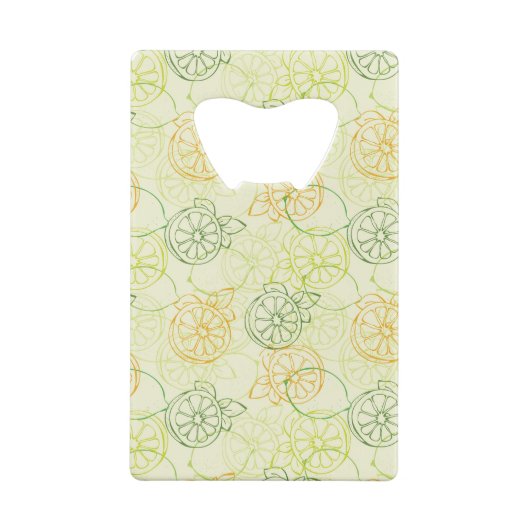 Zitronen-Muster Geldbeutel Flaschenöffner (Rückseite)