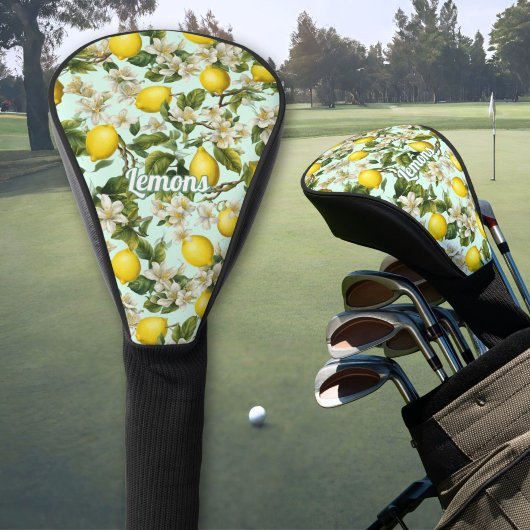 Zitronen Muster Golf Headcover