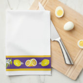 Zitronen-Muster I Geschirrtuch (Viertel Falte)