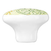 Zitronen-Muster Keramikknauf (Seitenansicht)