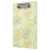 Zitronen-Muster Klemmbrett (Links)