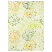 Zitronen-Muster Klemmbrett (Rückseite)