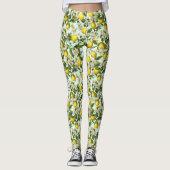 Zitronen Muster Leggings (Vorderseite)