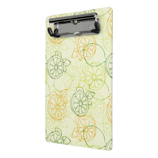 Zitronen-Muster Mini Klemmbrett (Gewinkelt2)