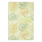 Zitronen-Muster Mini Klemmbrett (Rückseite)