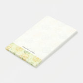 Zitronen-Muster Post-it Klebezettel (angewinkelt)