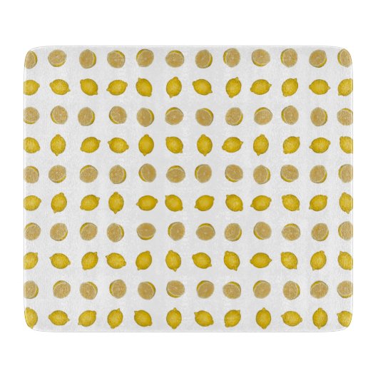 Zitronen-Muster Schneidebrett (Vorderseite)