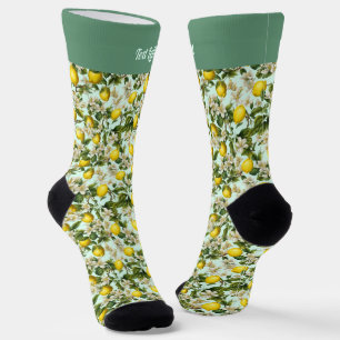 Zitronen Muster Socken