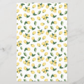 Zitronen Name, dass Tee-Brautparty-Spielkarte Flyer (Hinten)