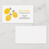 Zitronen-Öl-Visitenkarten Visitenkarte (Vorne/Hinten)