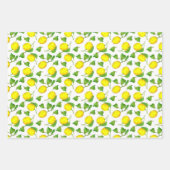 Zitronen Orange Grapefruit Zitrone Grün  Geschenkpapier Set (Vorderseite 2)