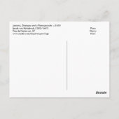 Zitronen, Orangen und Granatapfel Postkarte (Rückseite)