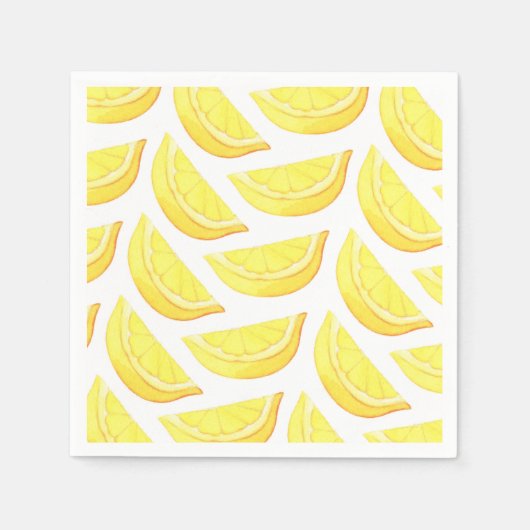 Zitronen - Papier Napkins Serviette (Vorderseite)