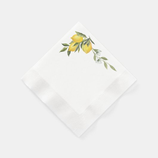 Zitronen-Papier-Serviette Serviette (Ecke)