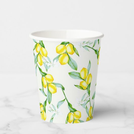 Zitronen Pappbecher (Links)
