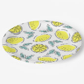 Zitronen Pappteller (Schrägansicht)